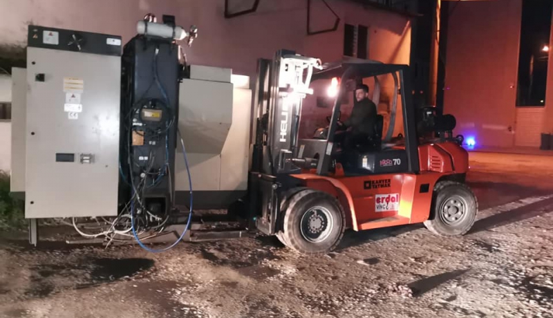 7 Tonluk Forklift Çalışması